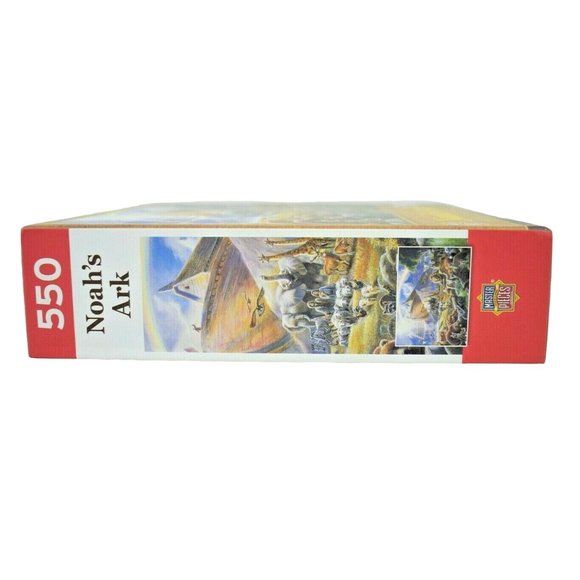 Master Pieces Noah's Ark 550 Piece Jigsaw Puzzle Large Pieces Complete - Picture 9 of 9